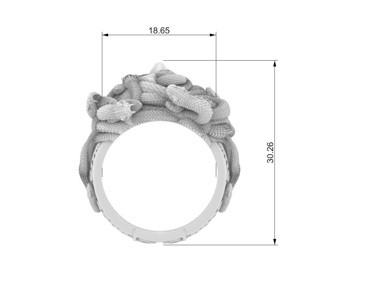 medusa ring 3D print model 3D print model 3D print model_11