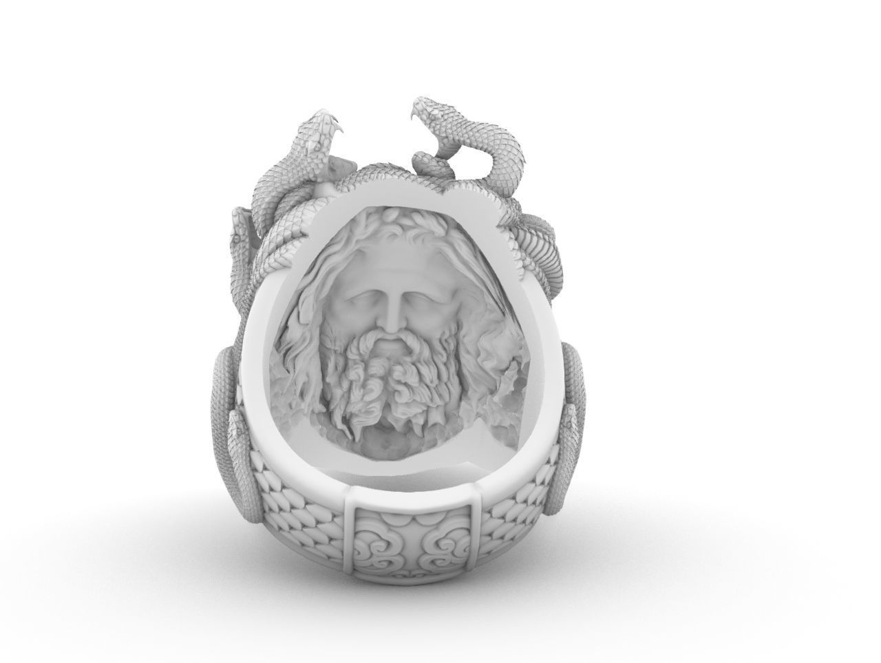 medusa ring 3D print model 3D print model 3D print model_13