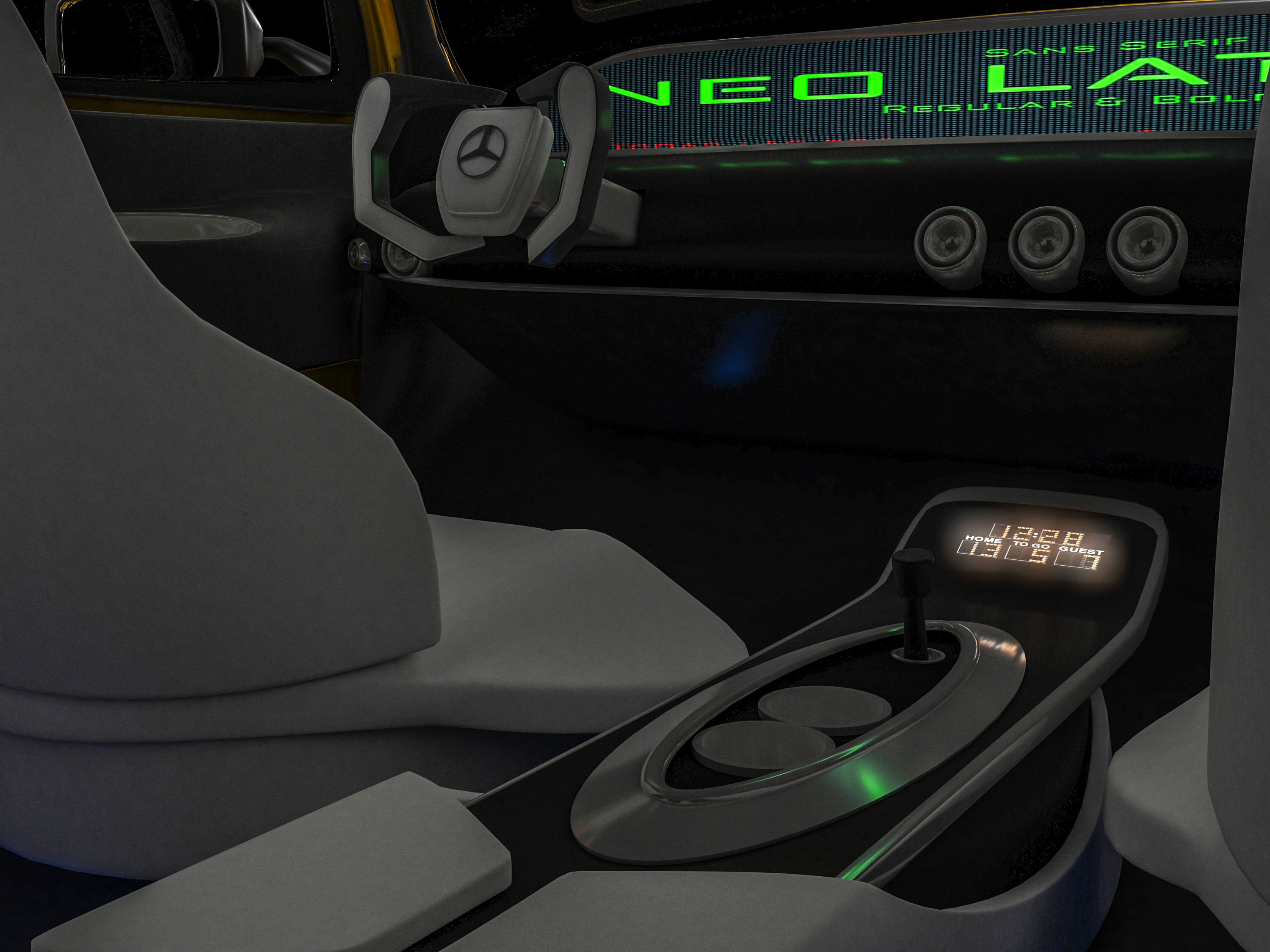 Mercedes-Benz X-Class Low-poly 3D model_10