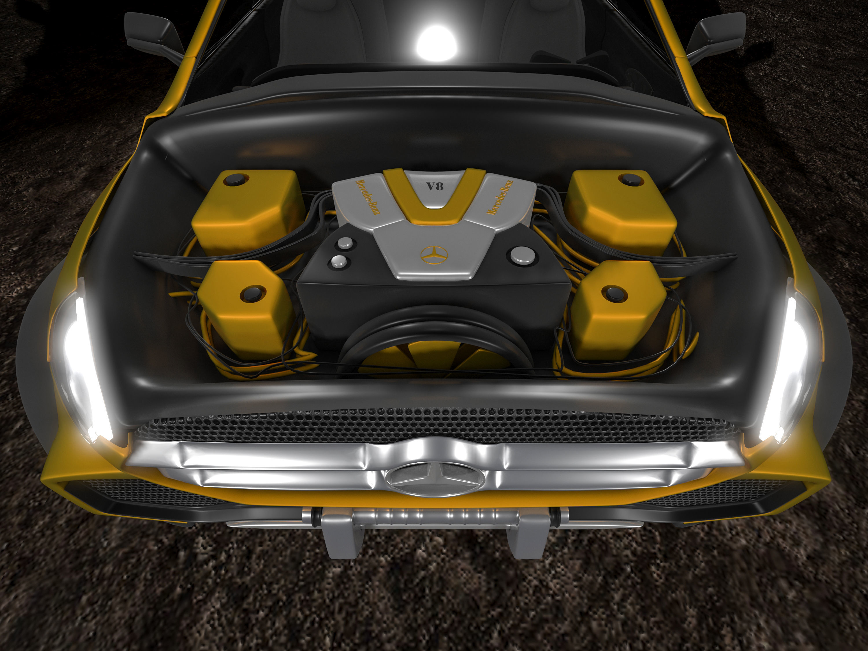 Mercedes-Benz X-Class Low-poly 3D model_6