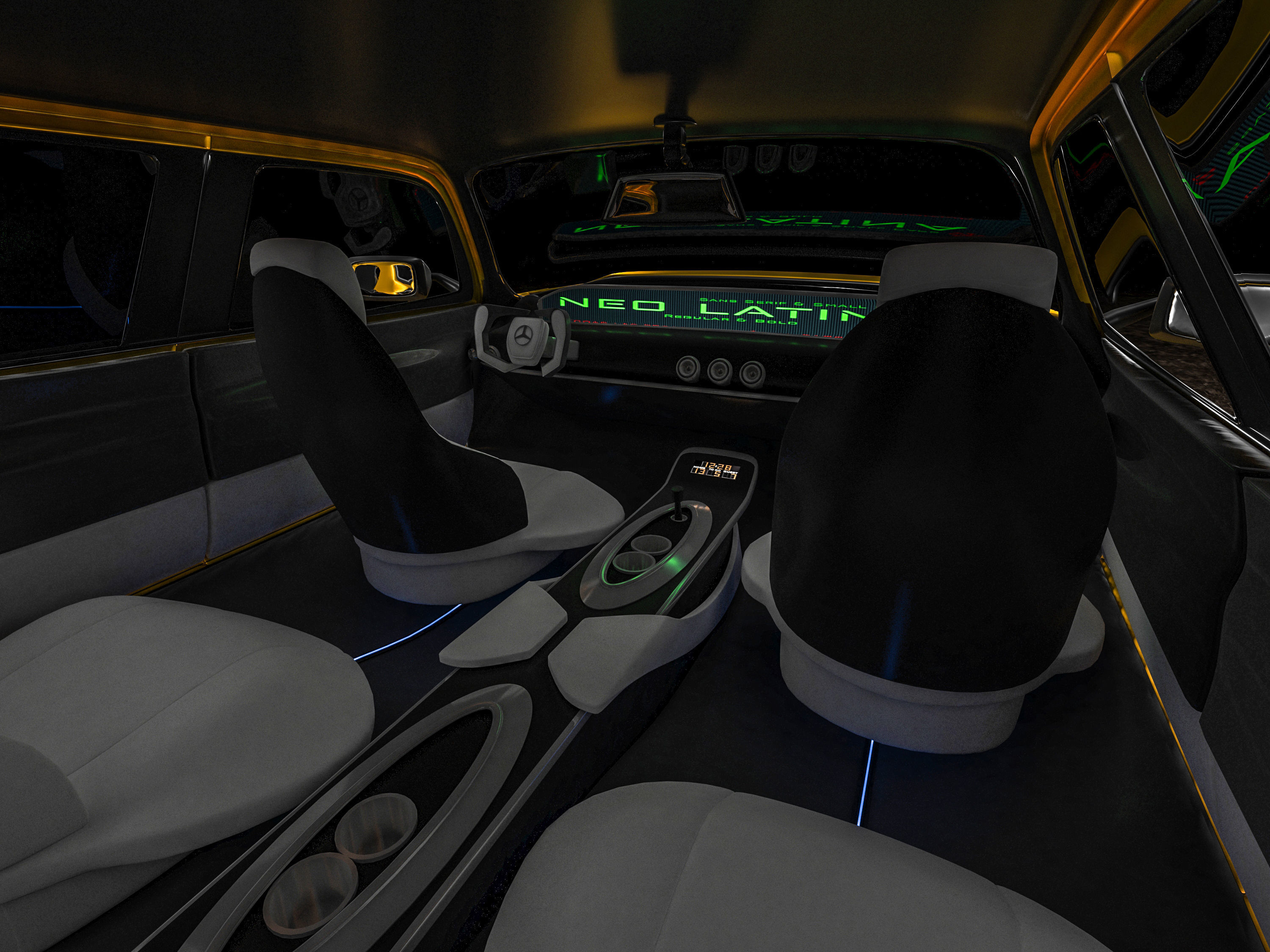 Mercedes-Benz X-Class Low-poly 3D model_8