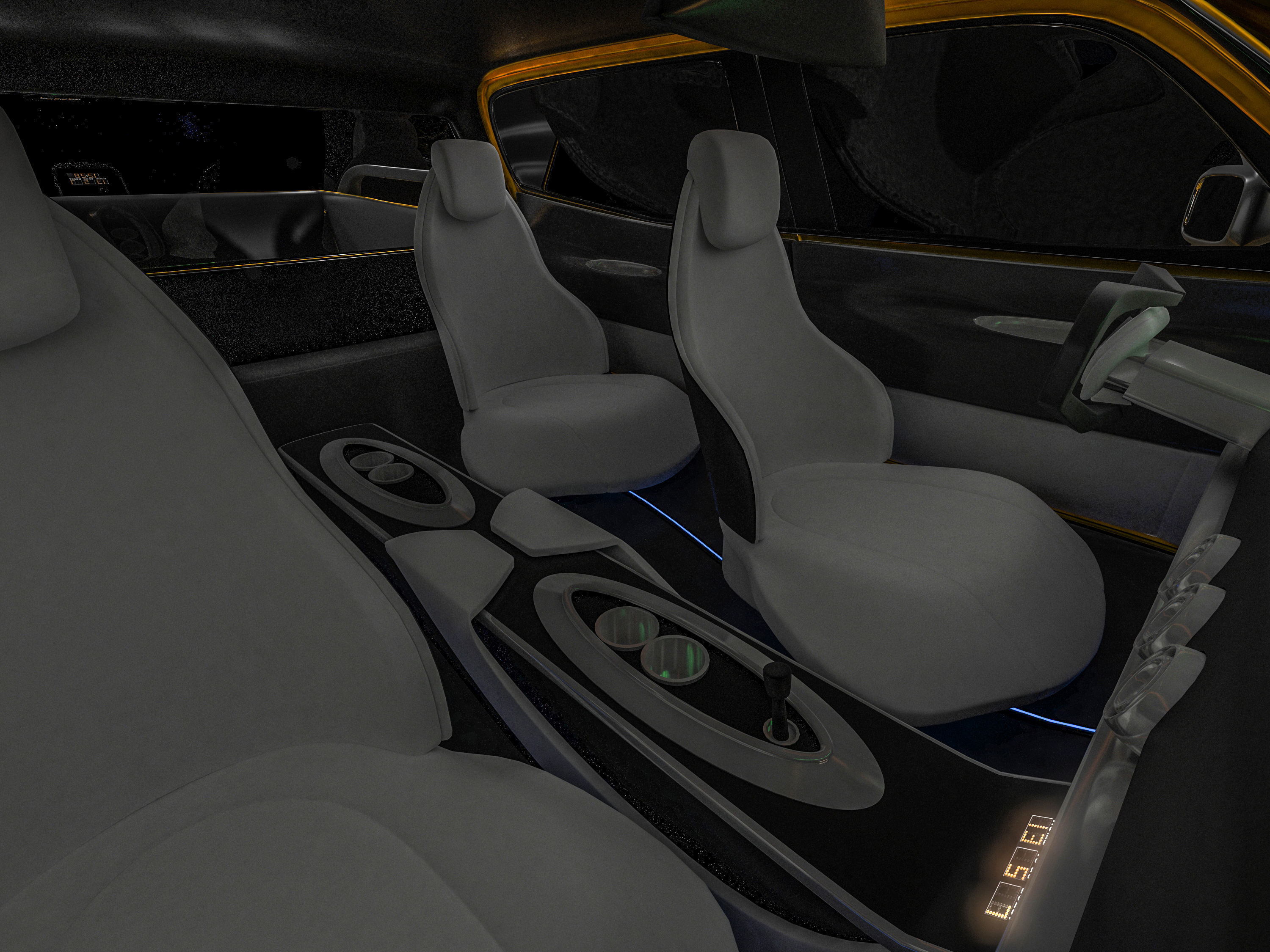 Mercedes-Benz X-Class Low-poly 3D model_11