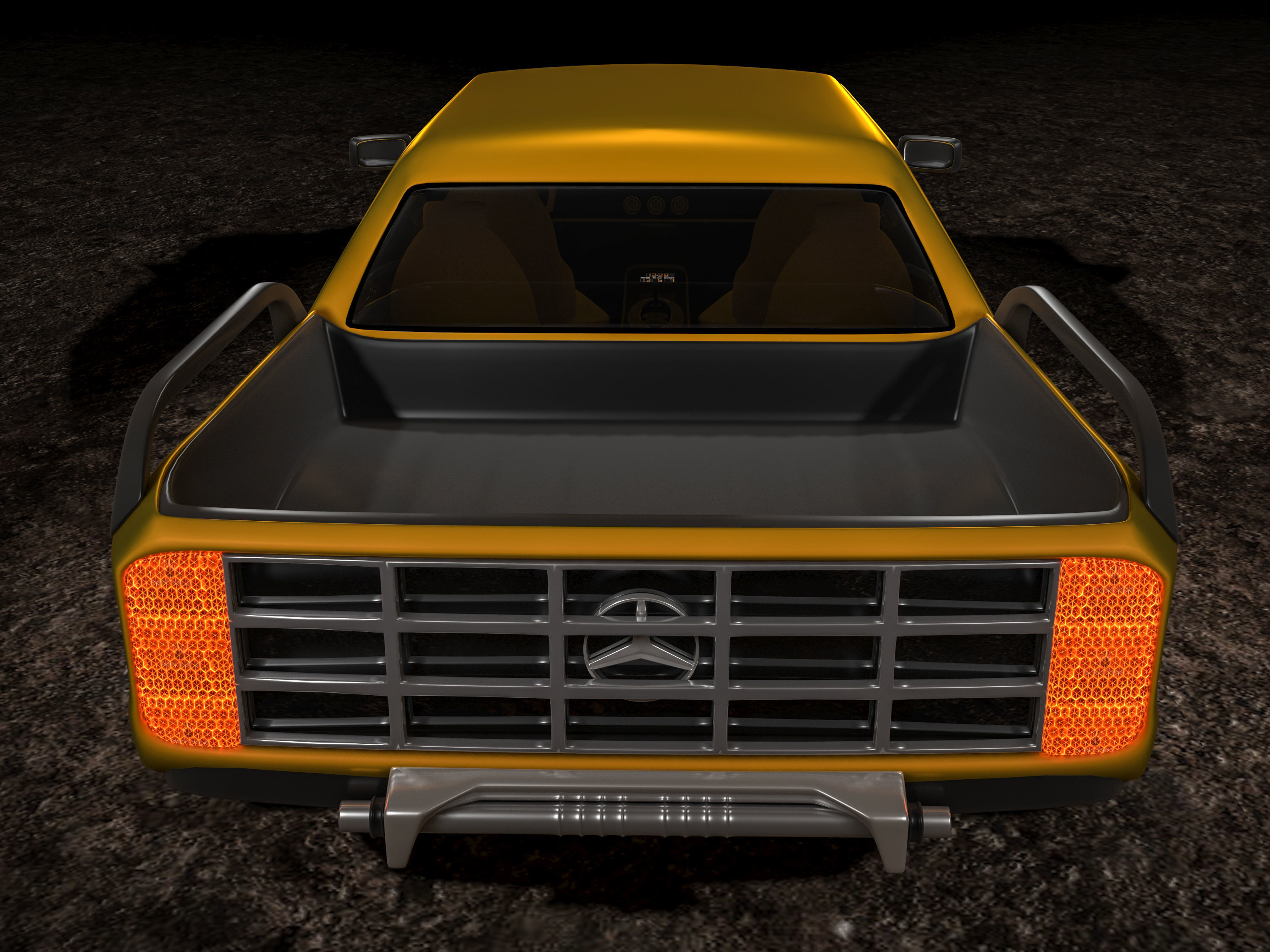 Mercedes-Benz X-Class Low-poly 3D model_5