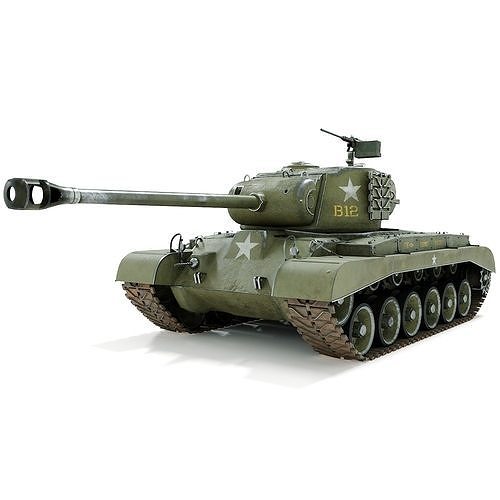 M26 Pershing  Low-poly 3D model