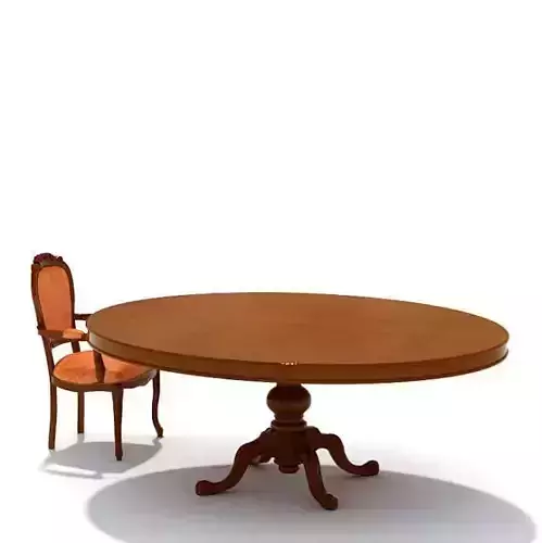 Wooden Round Dinning Table