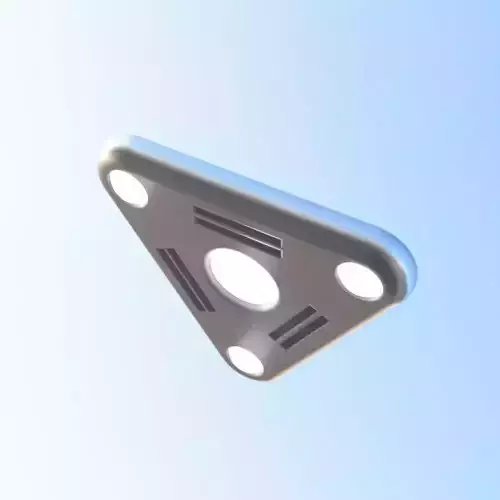 Ufo triangle 3D print model