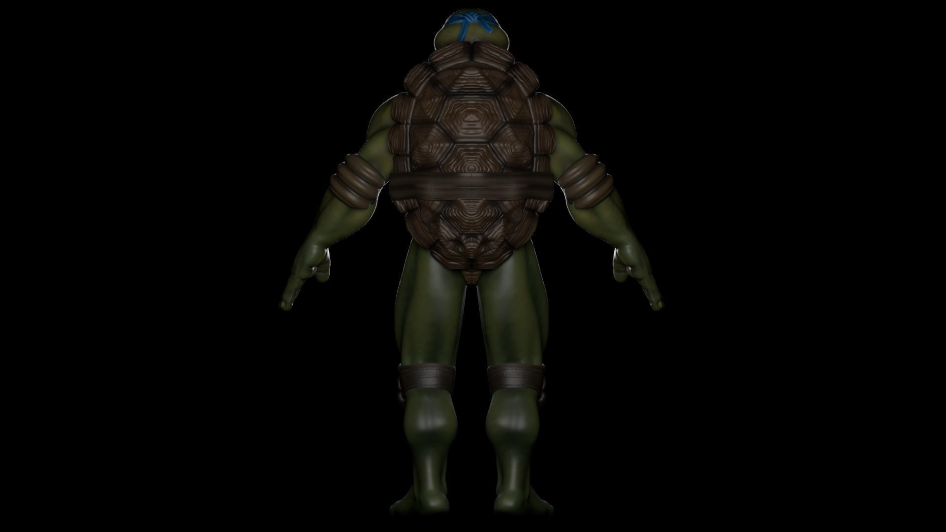 Teenage Mutant Ninja Turtles Leonardo 3D model_3