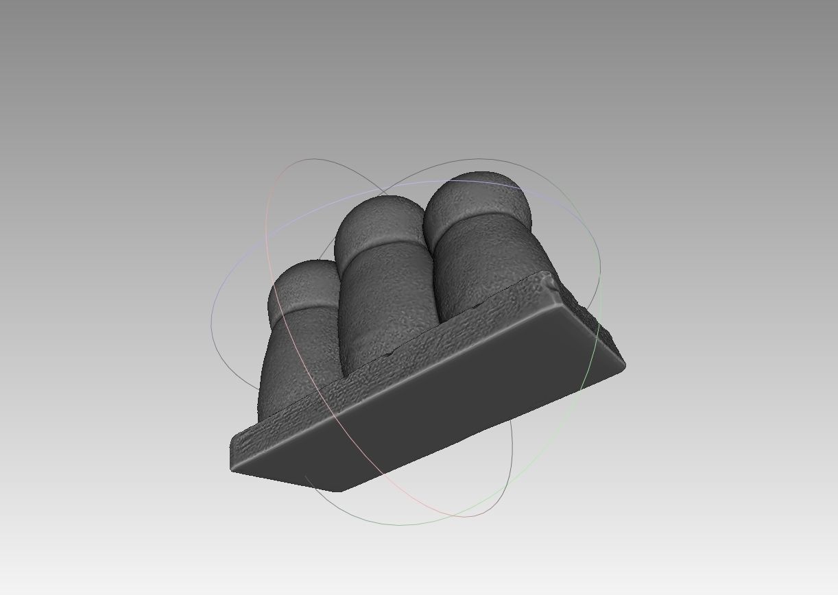 Ksitigarbha three stone statues 3D print model_7