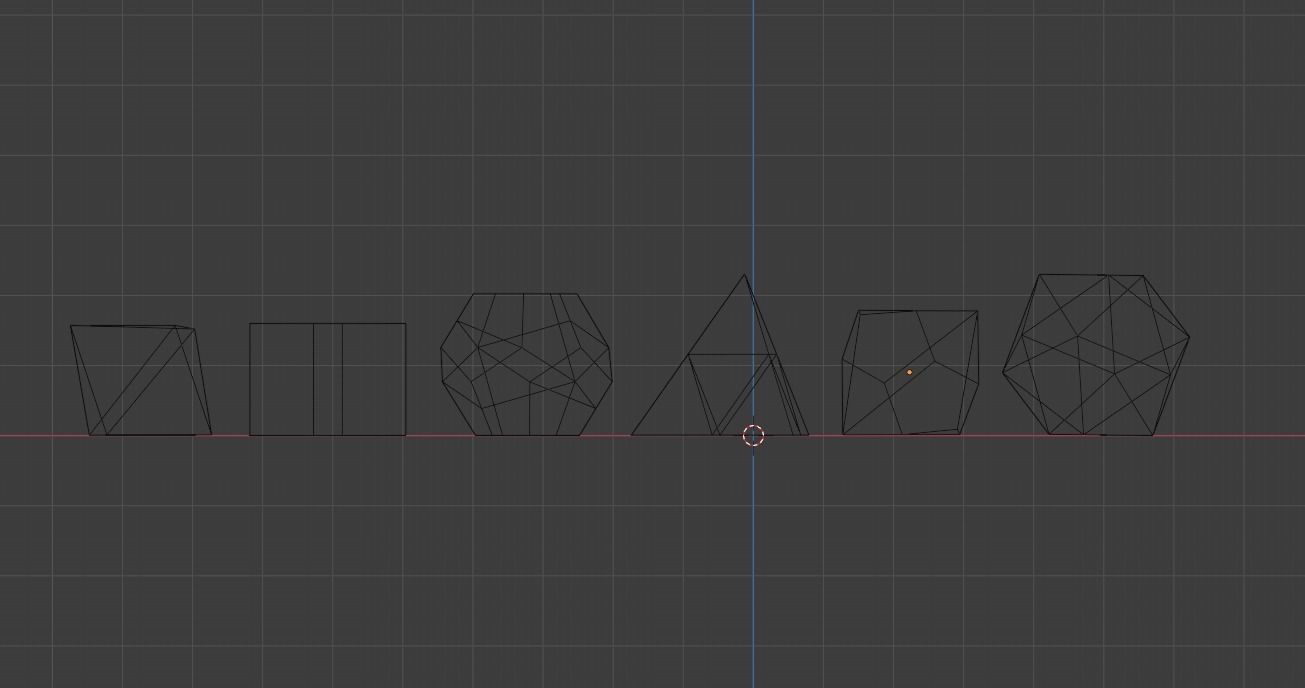 Teal Plastic Dice Set Low-poly 3D model_9