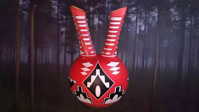 Native American pottery 8 3D model
