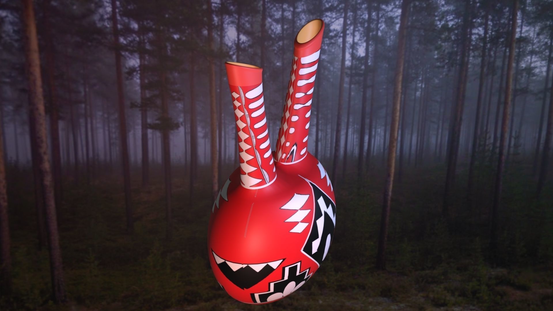 Native American pottery 8 3D model_5