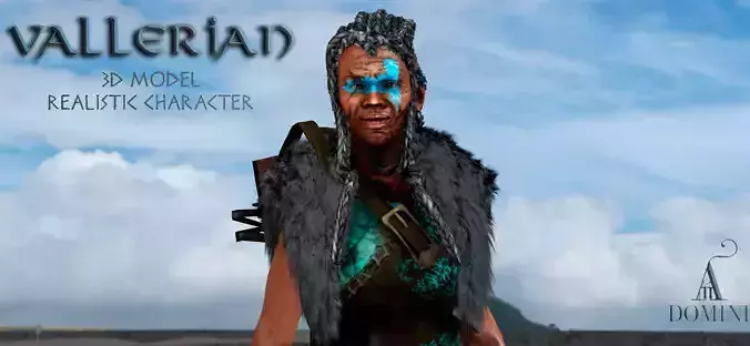 Vallerian 3D Realistic caracter model 