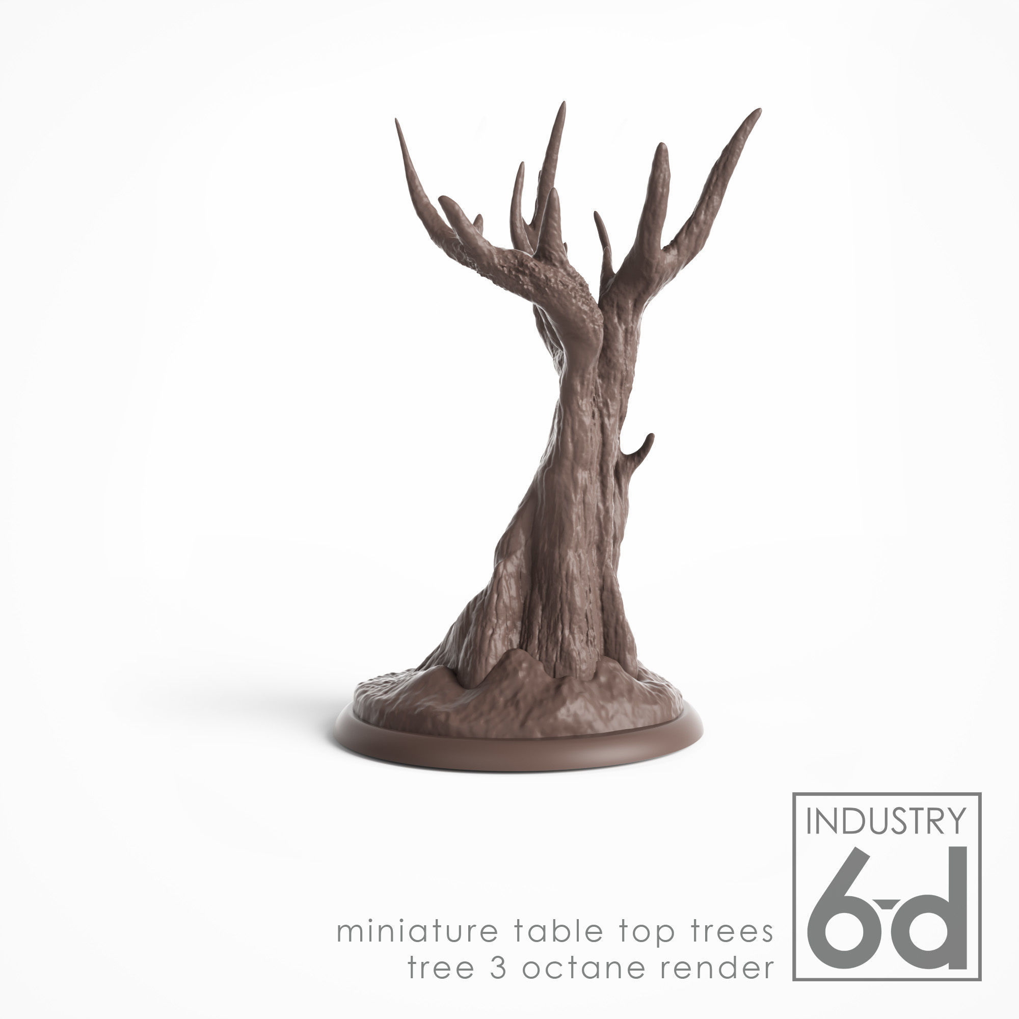 3 Trees - Miniature Tabletop Trees 3D print model_13