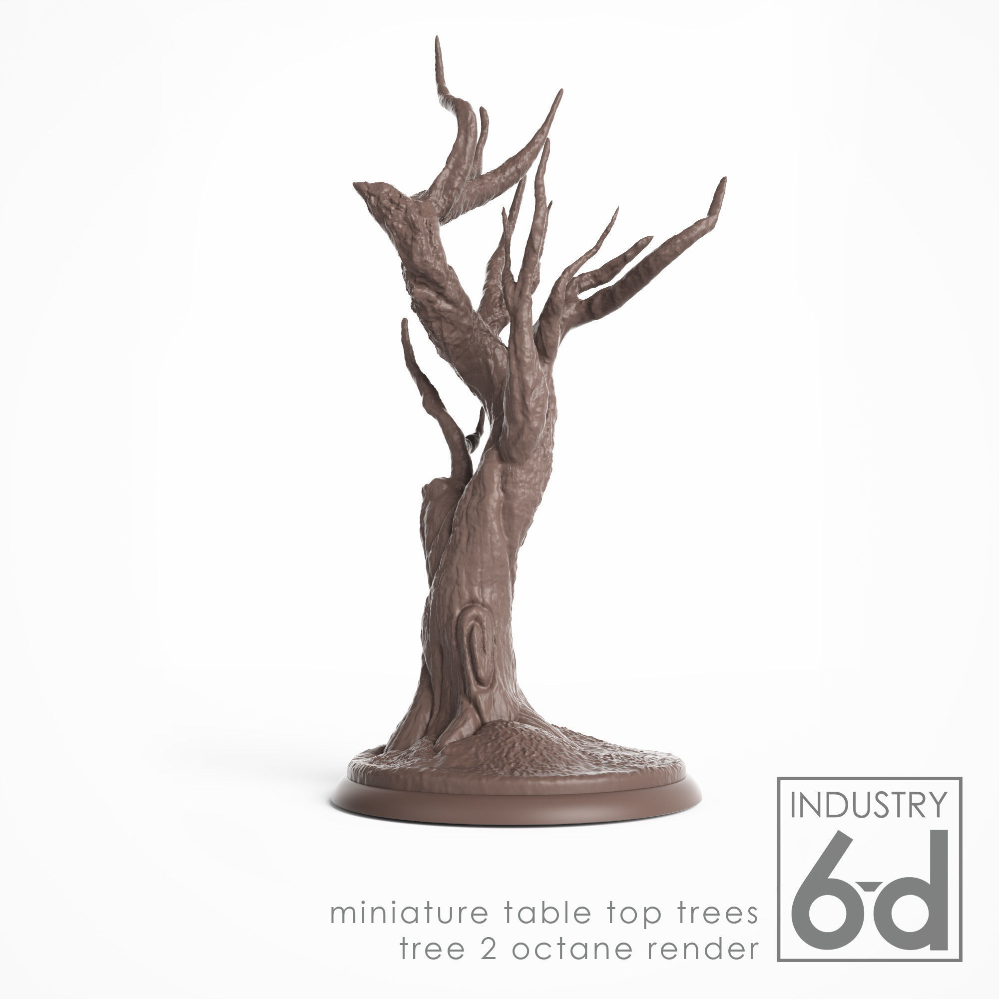 3 Trees - Miniature Tabletop Trees 3D print model_10
