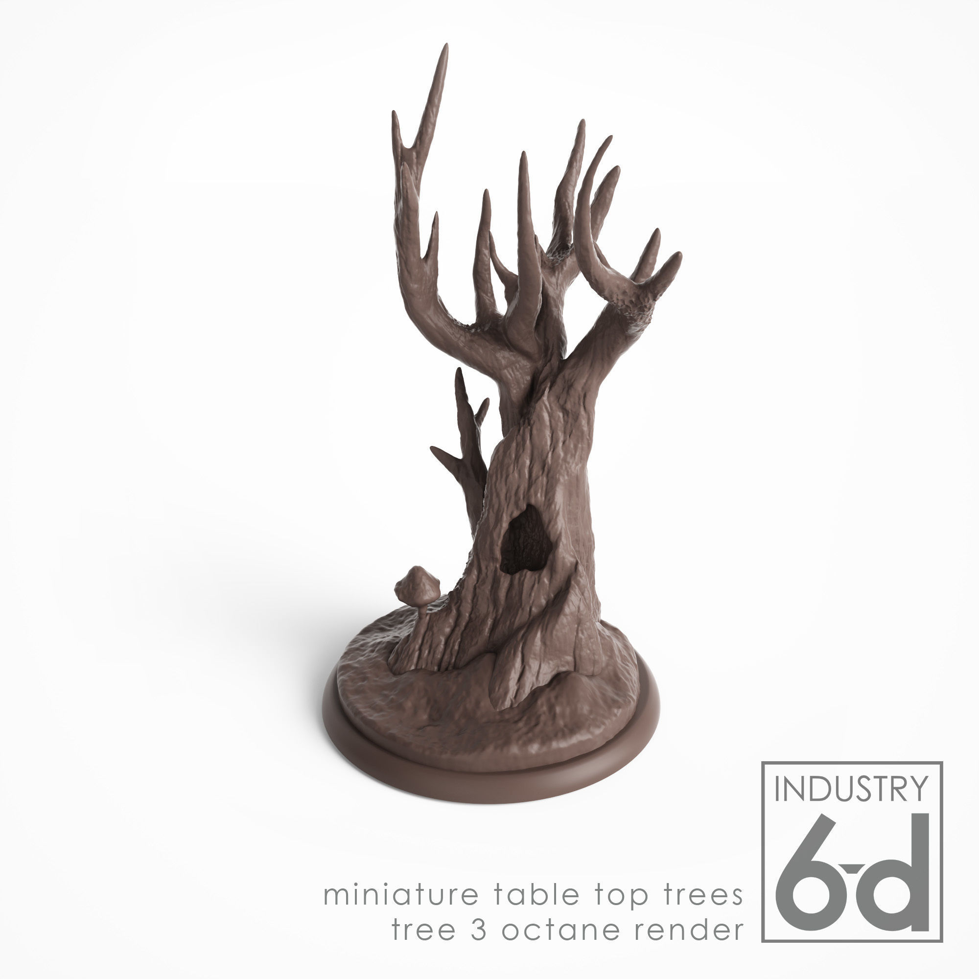 3 Trees - Miniature Tabletop Trees 3D print model_15