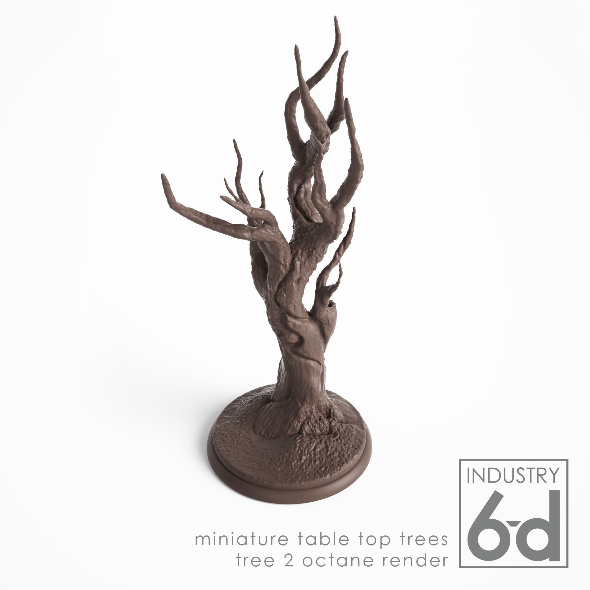 3 Trees - Miniature Tabletop Trees 3D print model_11