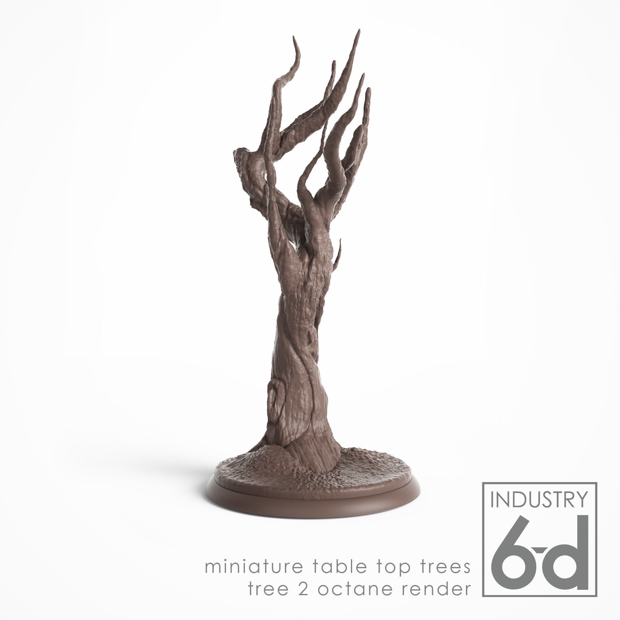 3 Trees - Miniature Tabletop Trees 3D print model_9