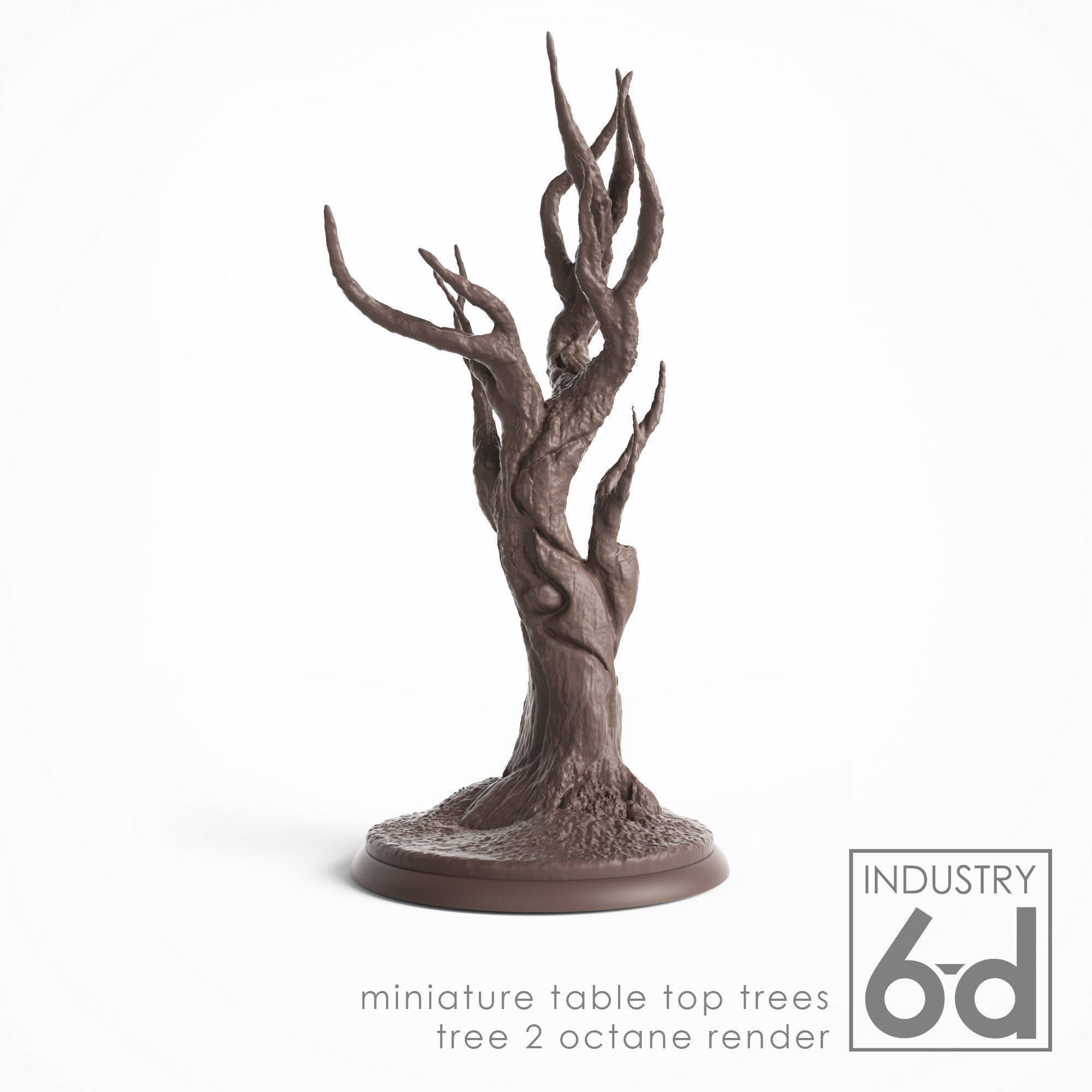 3 Trees - Miniature Tabletop Trees 3D print model_8