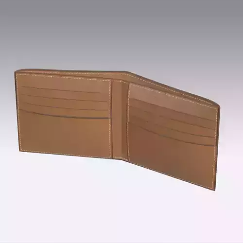 Leather wallet  3D print model