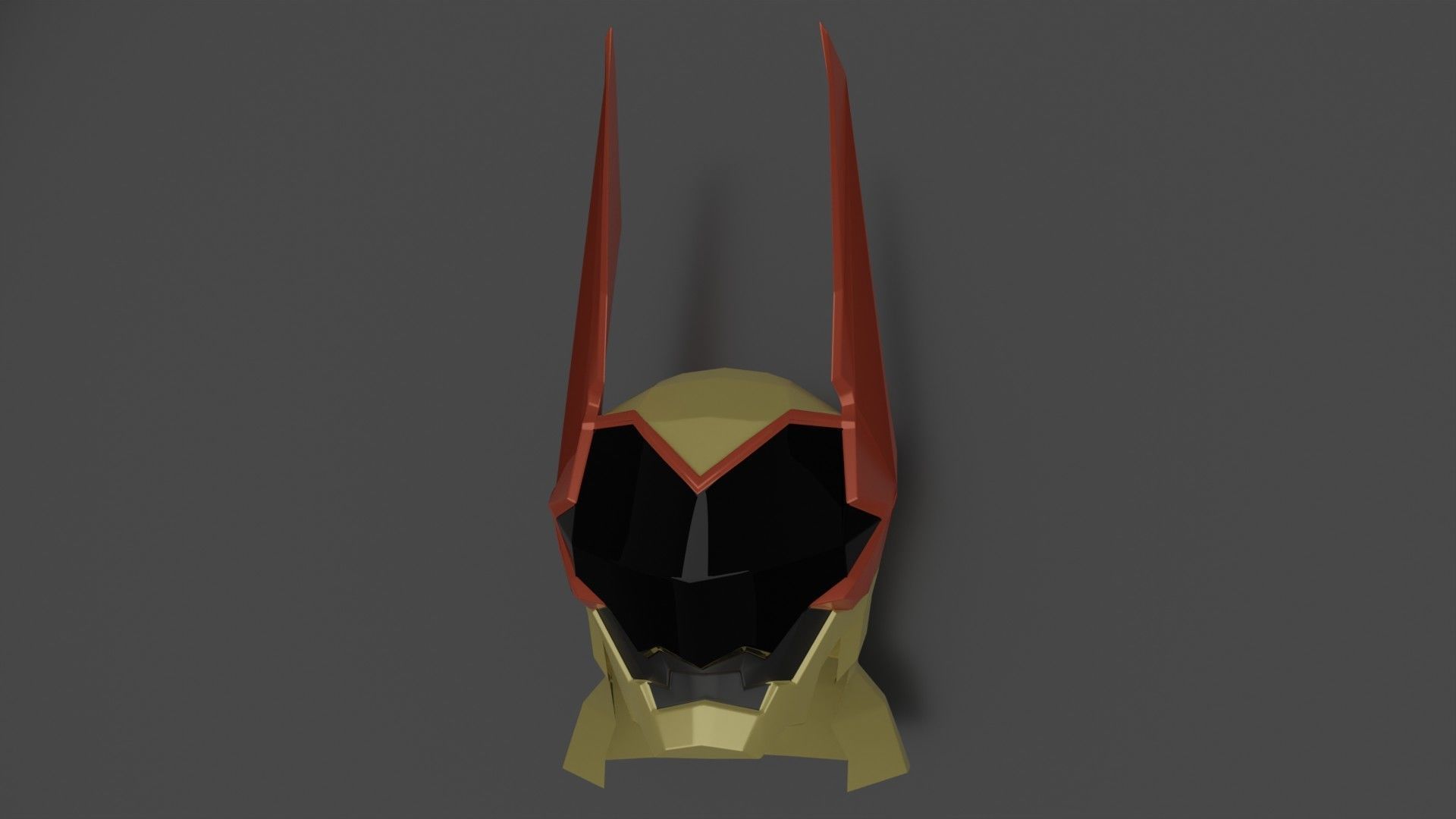 Low-Poly Terra Helmet - Kingdom Heart BBS Low-poly 3D model_2