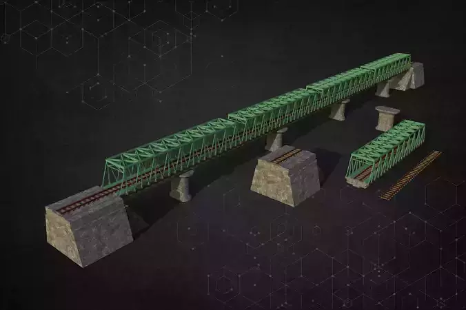 Rail Iron Bridge Modular Type one