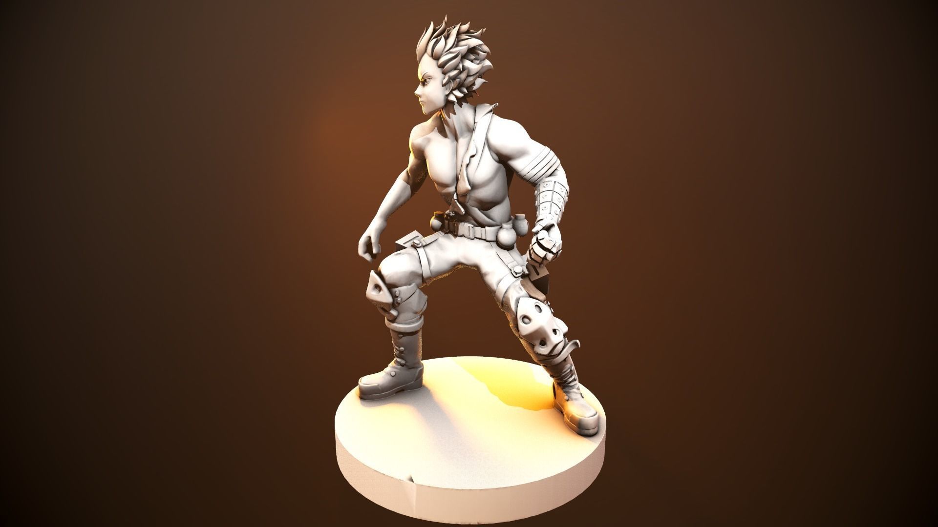 Katsuki Bakugou figurine 3D print model_11