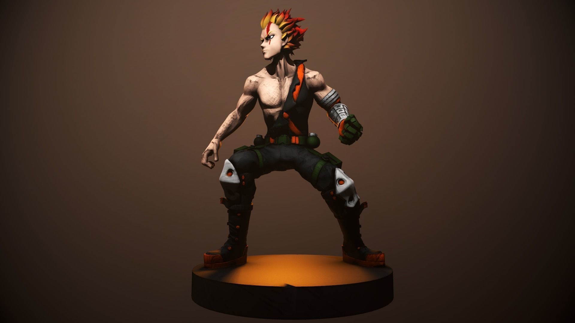 Katsuki Bakugou figurine 3D print model_4