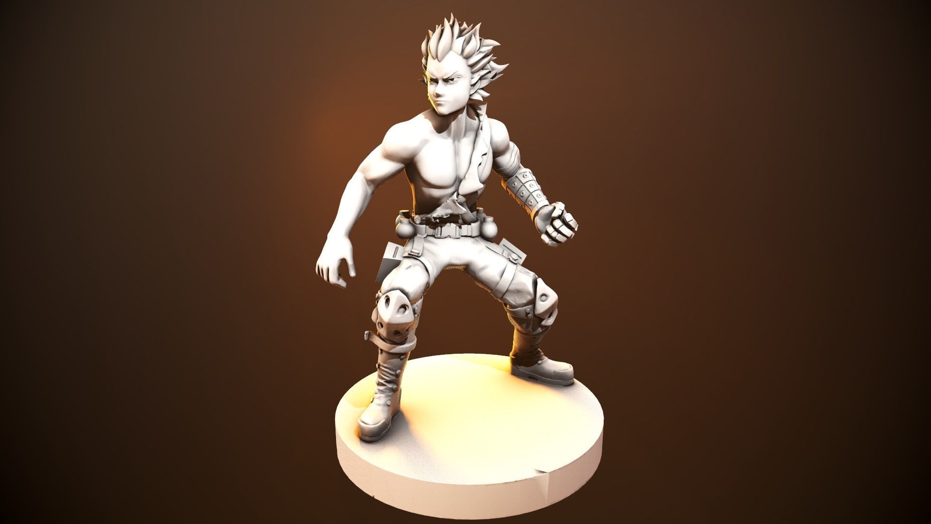 Katsuki Bakugou figurine 3D print model_12