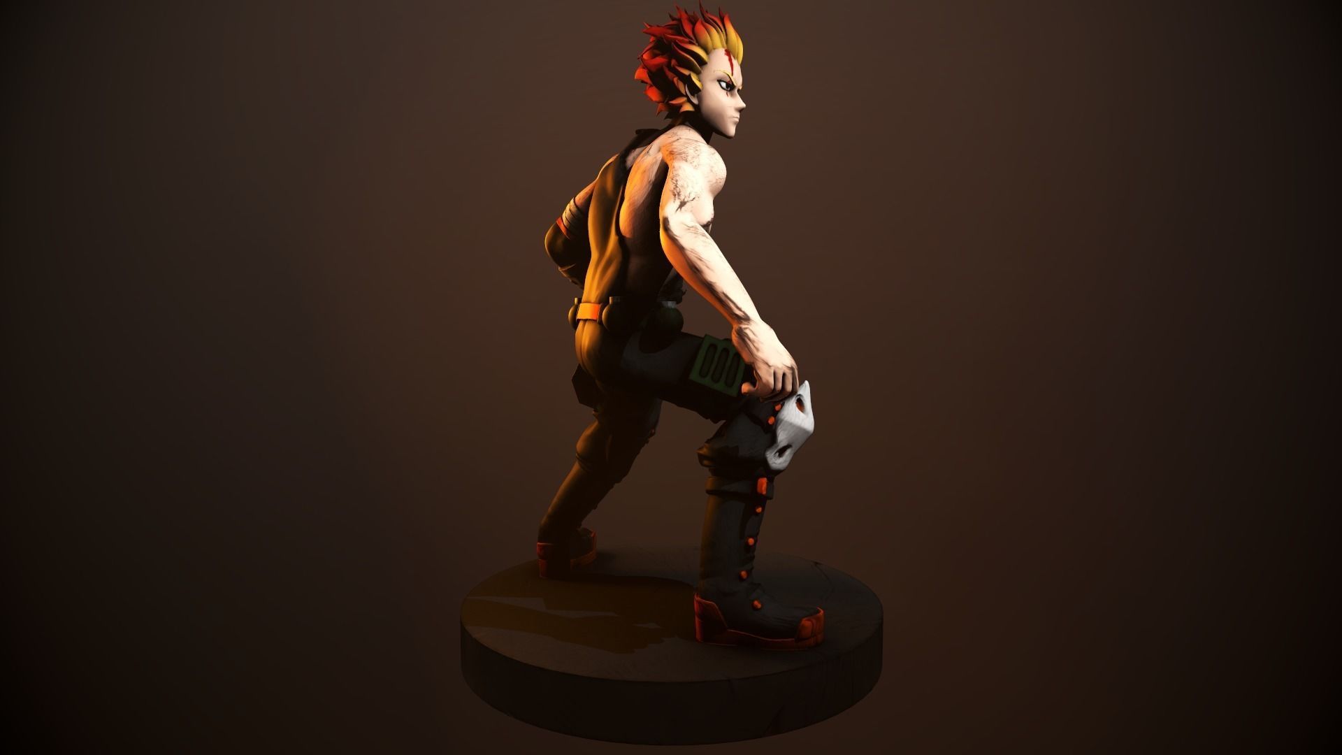Katsuki Bakugou figurine 3D print model_5