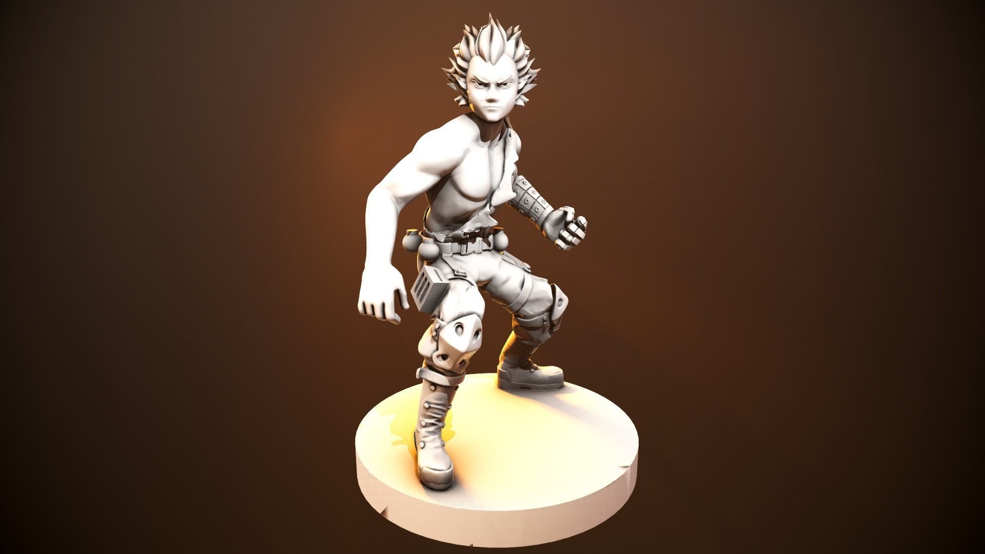 Katsuki Bakugou figurine 3D print model_8
