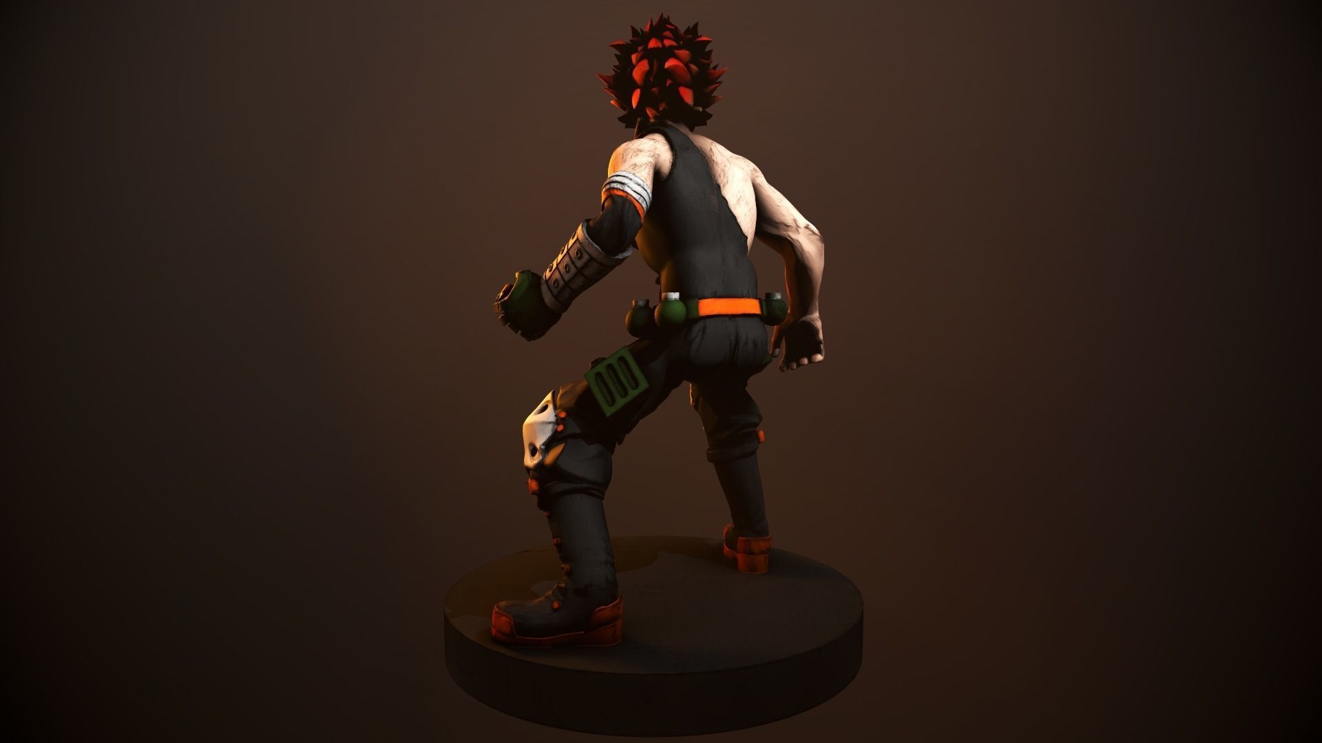 Katsuki Bakugou figurine 3D print model_6