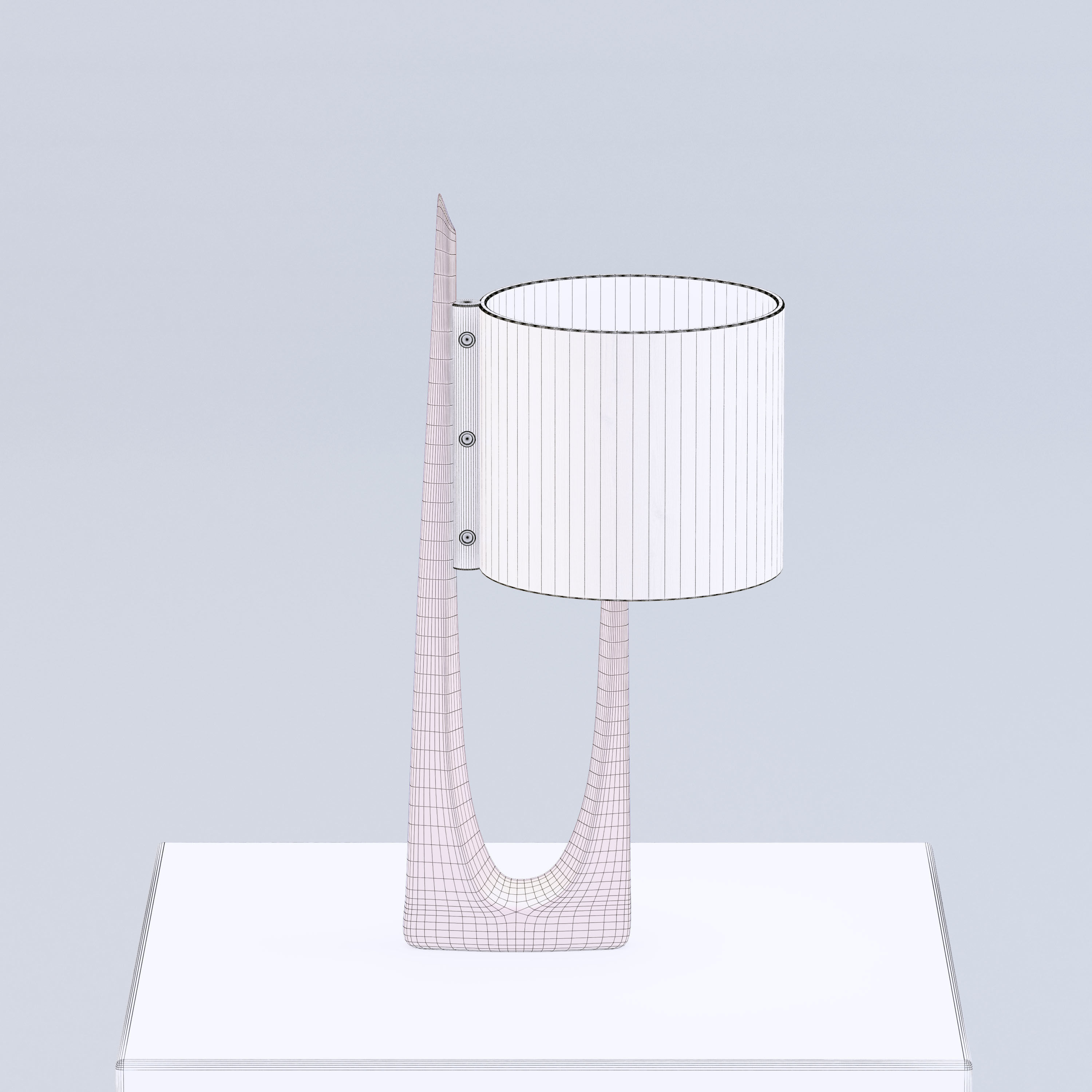 Funky U-shape Lamp 3D model_3