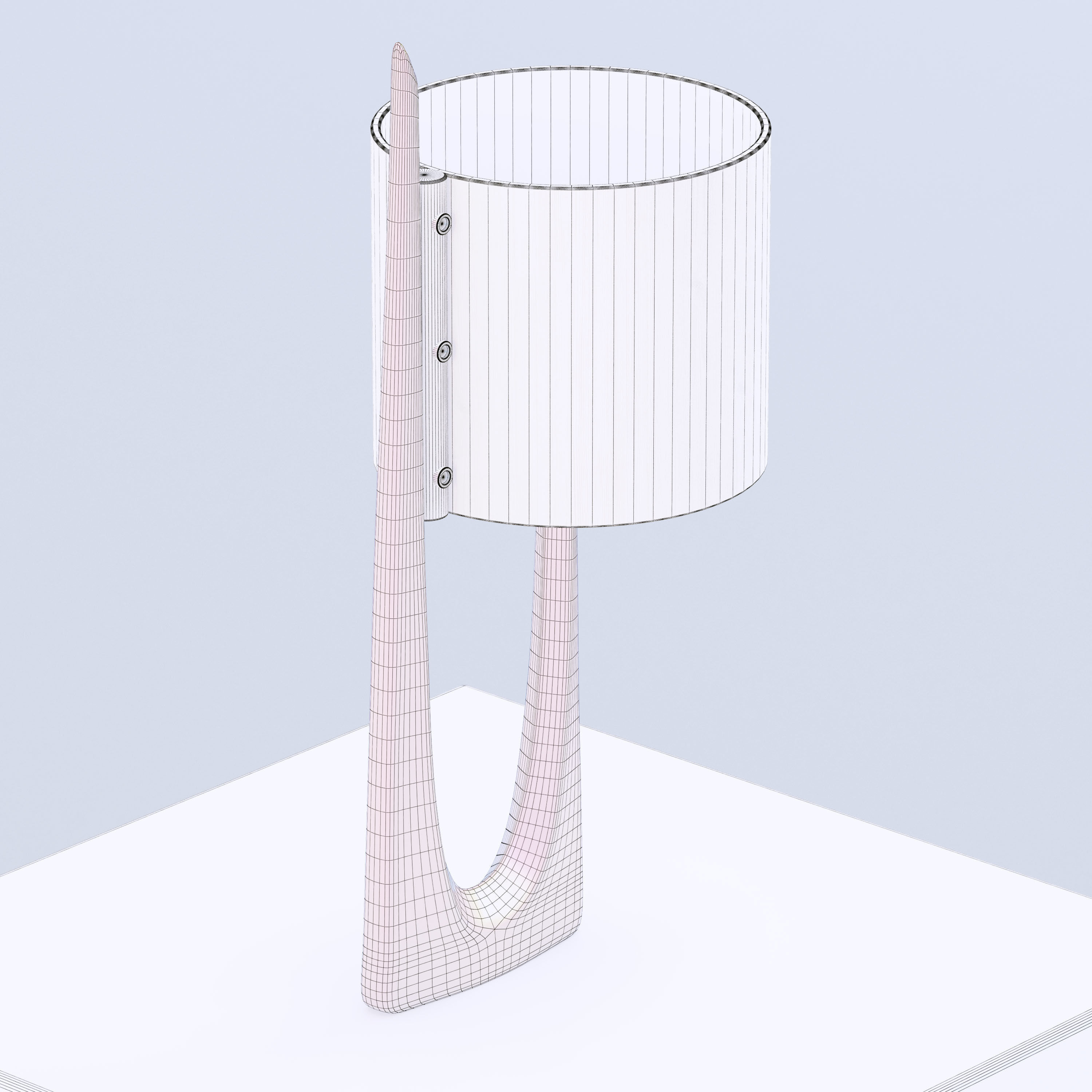 Funky U-shape Lamp 3D model_5