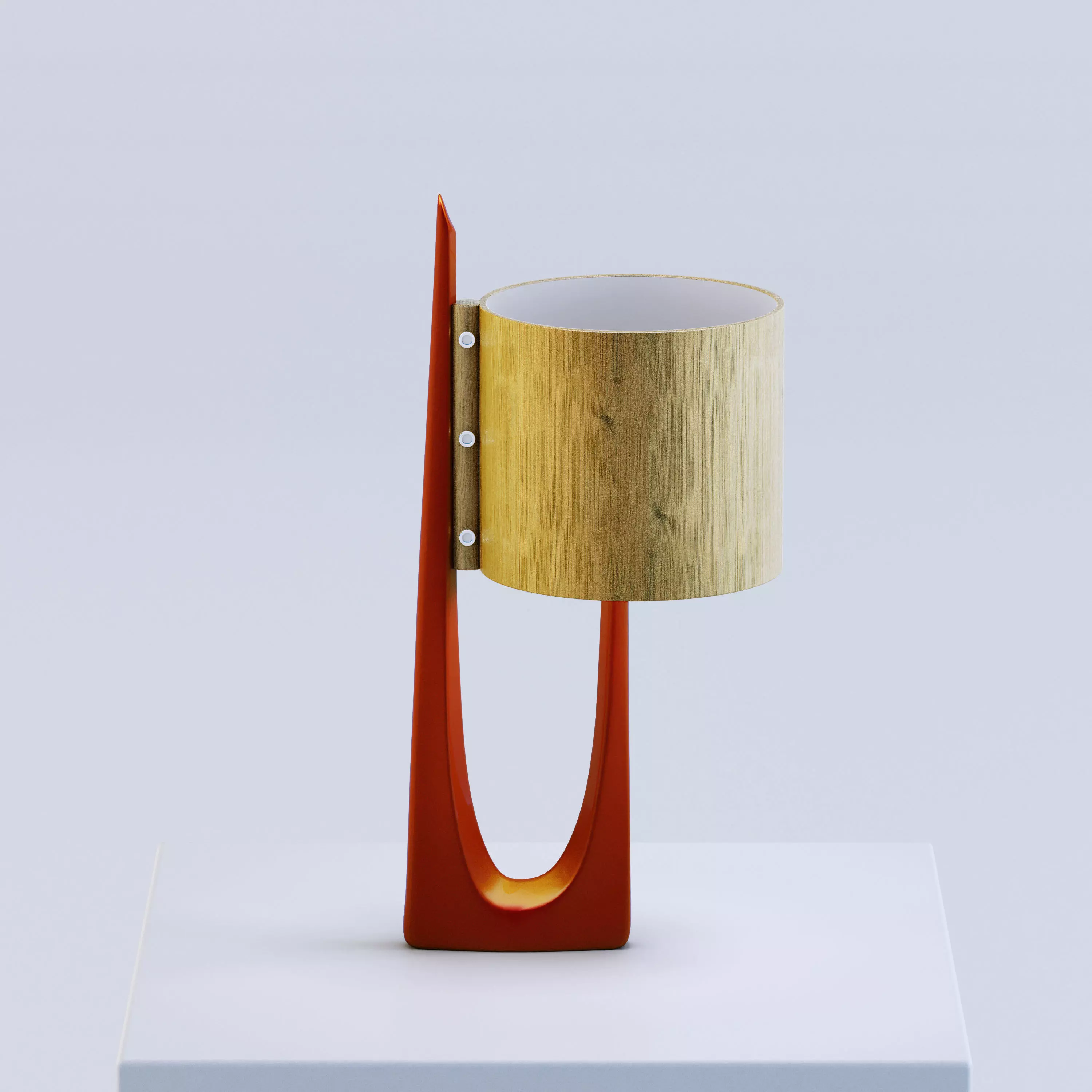Funky U-shape Lamp 3D model_0