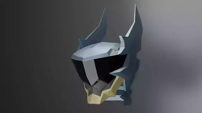 Low-Poly Ventus Helmet - Kingdom Heart BBS