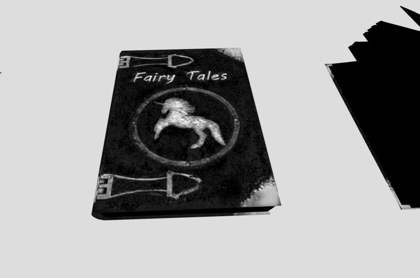 Fairy Tales Book Low-poly 3D model_8