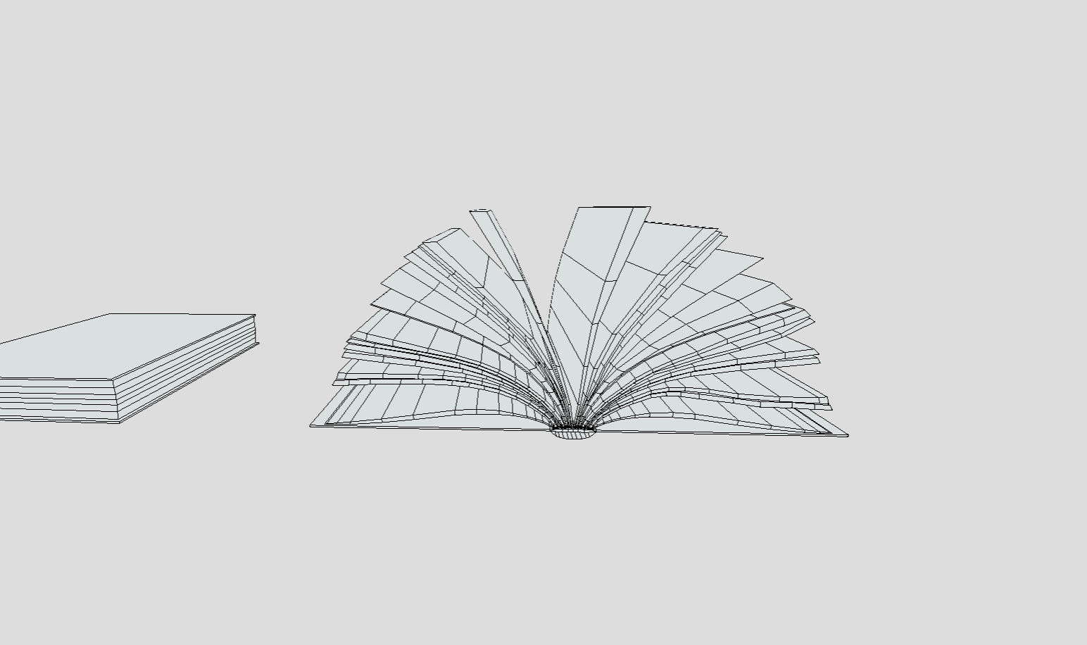 Fairy Tales Book Low-poly 3D model_5