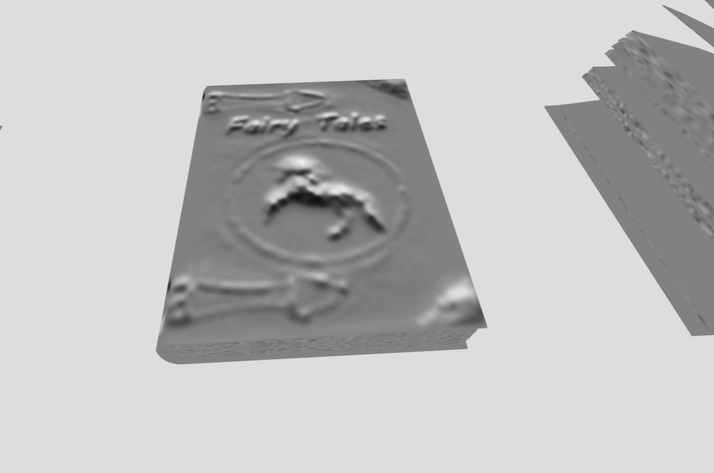 Fairy Tales Book Low-poly 3D model_9