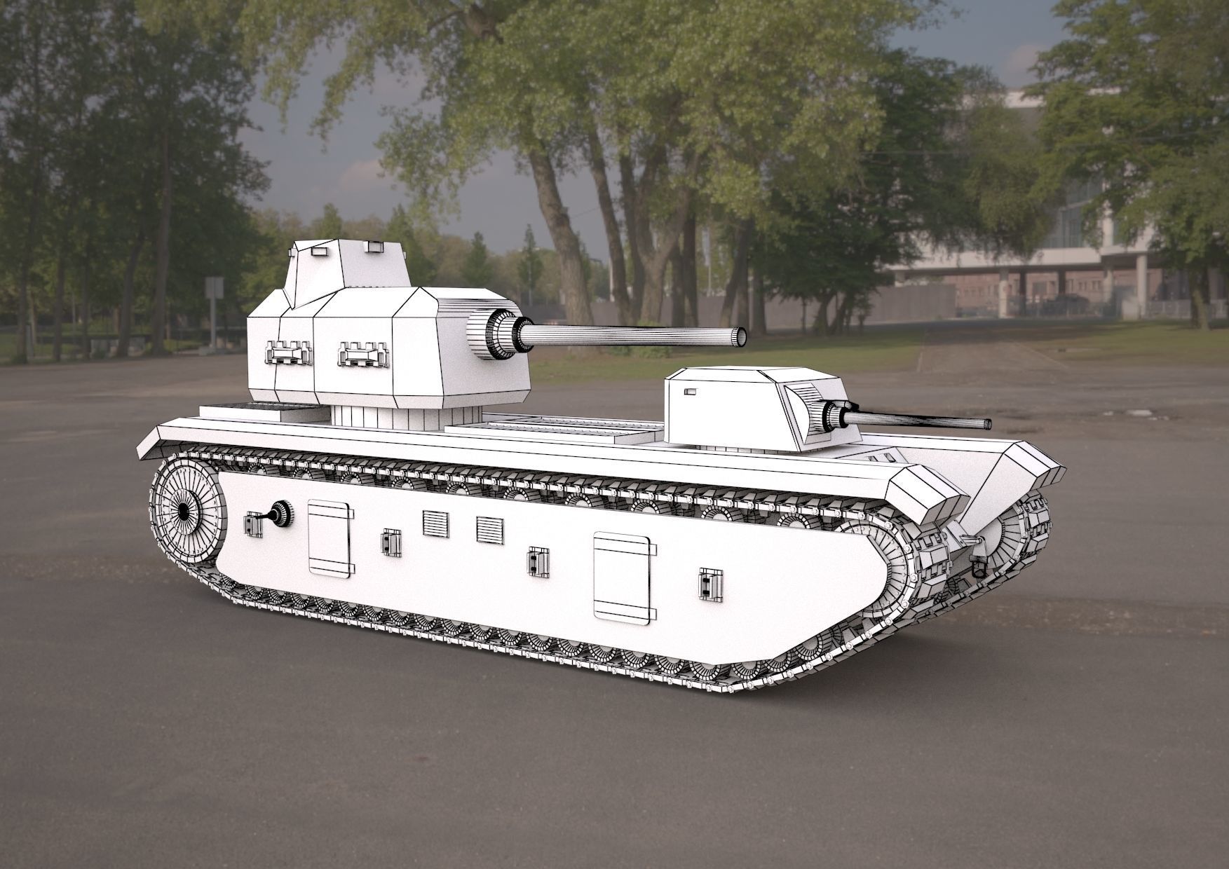FCM F1 TANK 3d model 3D model_4