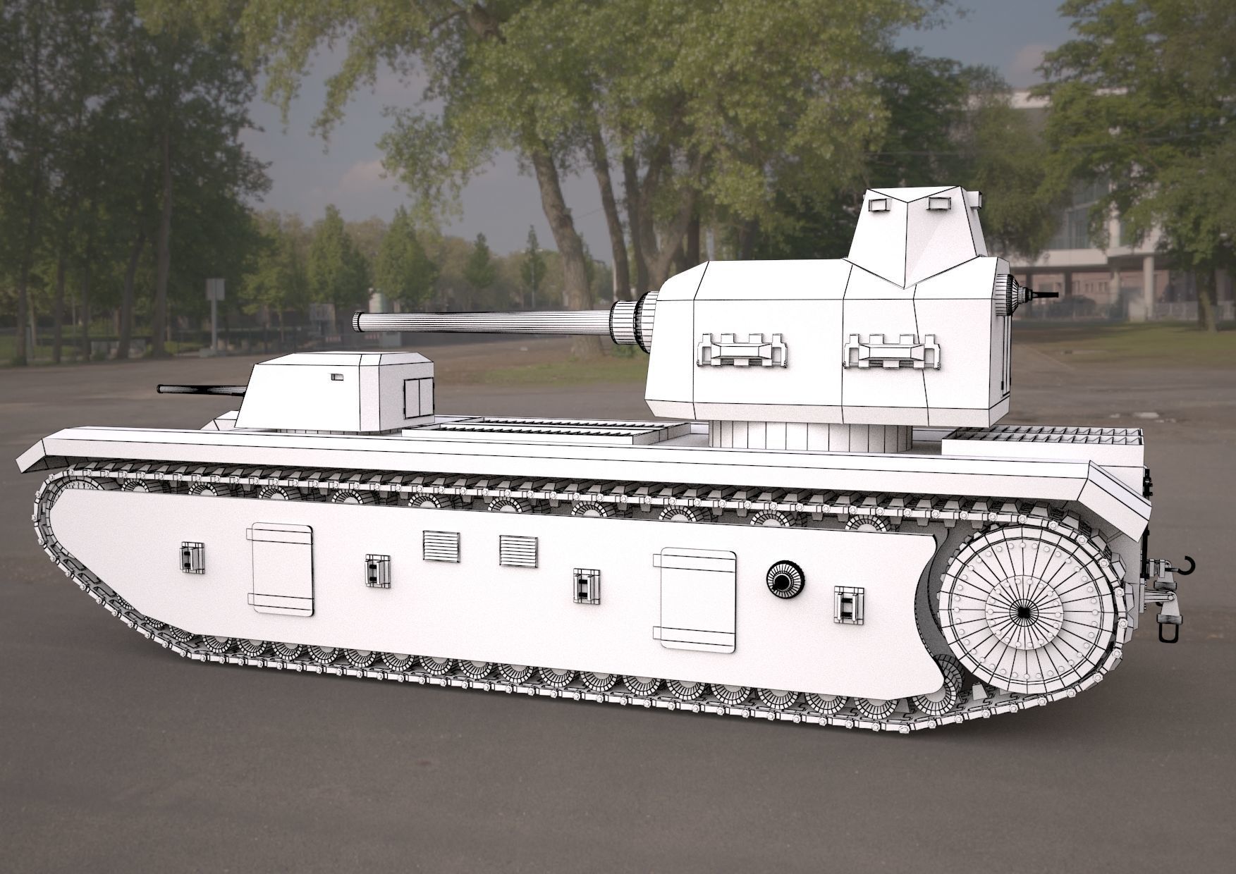 FCM F1 TANK 3d model 3D model_6