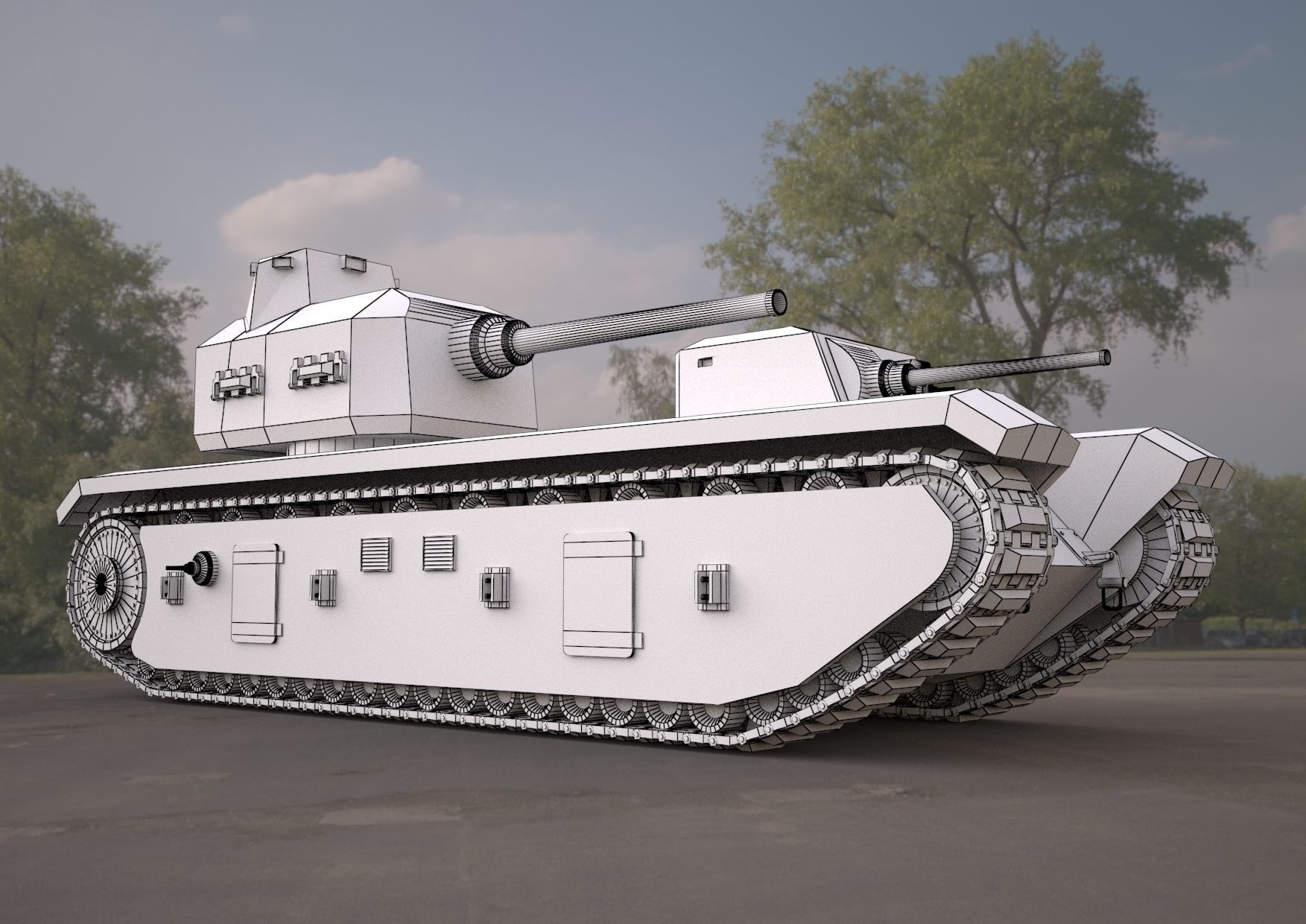 FCM F1 TANK 3d model 3D model_9