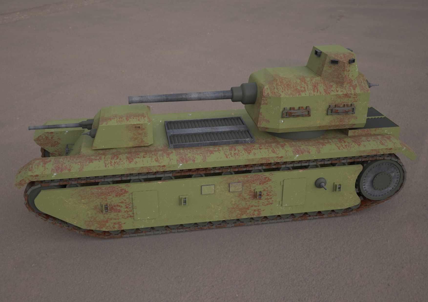 FCM F1 TANK 3d model 3D model_14