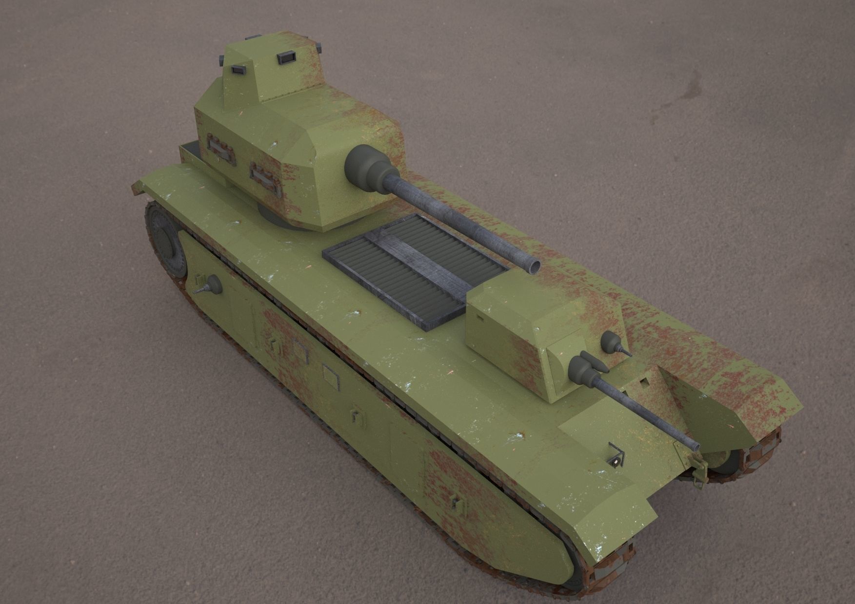 FCM F1 TANK 3d model 3D model_16