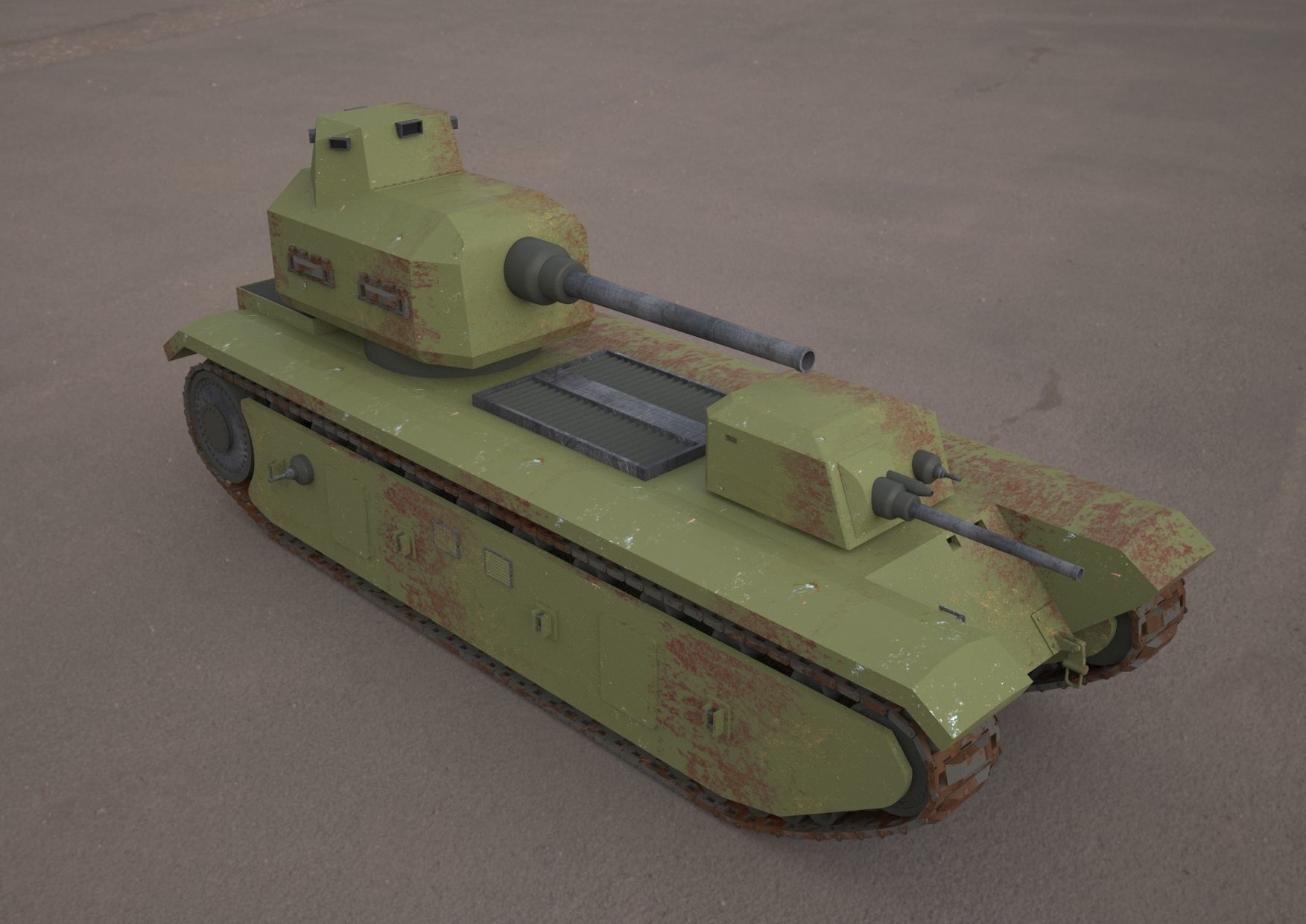 FCM F1 TANK 3d model 3D model_13