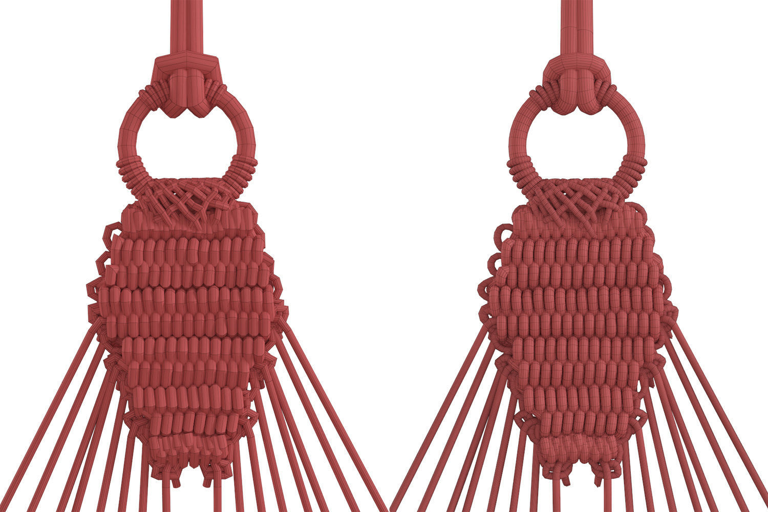 Knitted hammock 3D model_10
