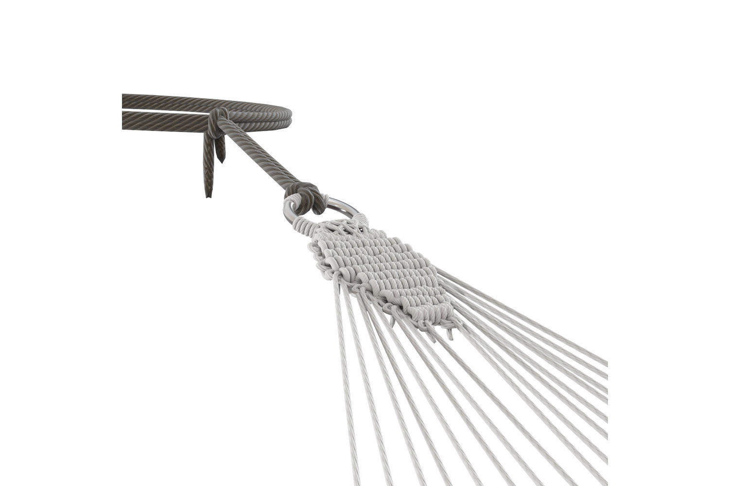 Knitted hammock 3D model_9