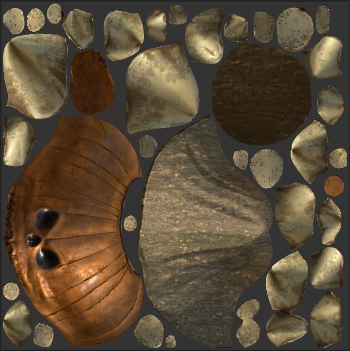 Pumpkin Skull Low-poly 3D model_2