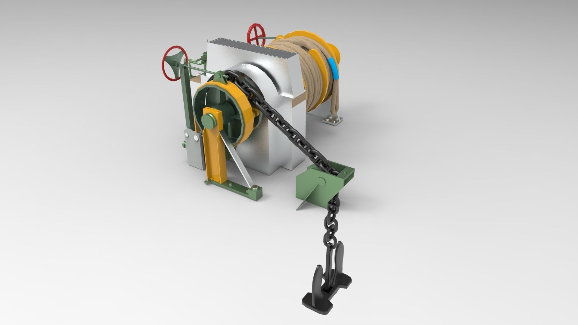 Windlass Anchor 3D model_1