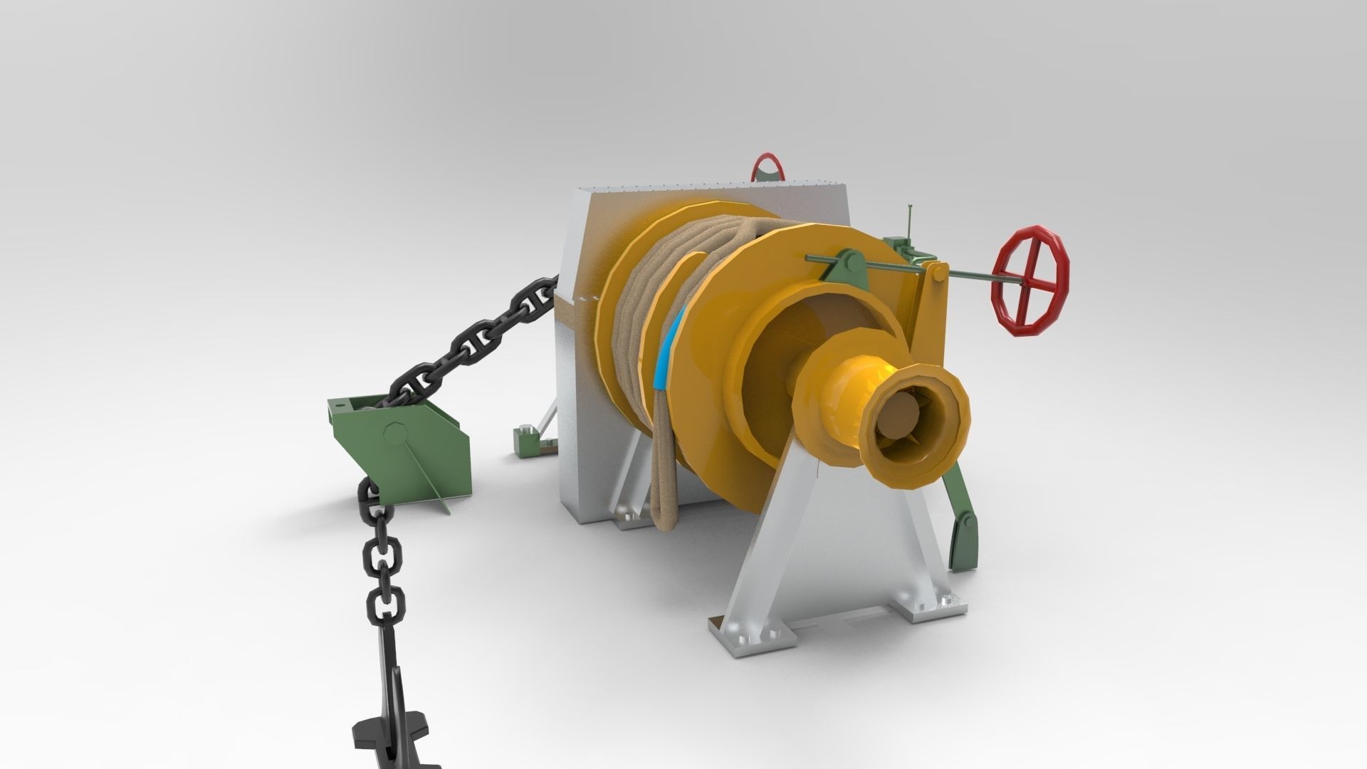Windlass Anchor 3D model_3