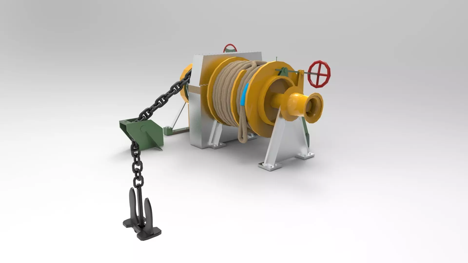 Windlass Anchor 3D model_0